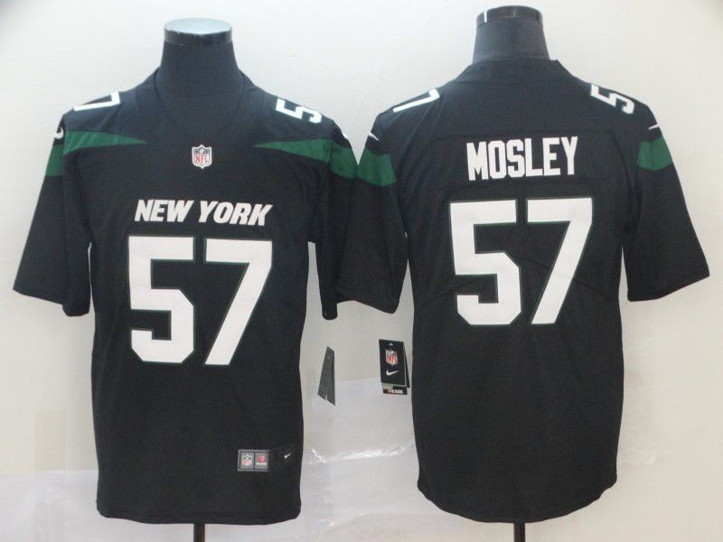Men New York Jets #57 Mosley Black Nike Vapor Untouchable Limited NFL Jersey->customized nfl jersey->Custom Jersey